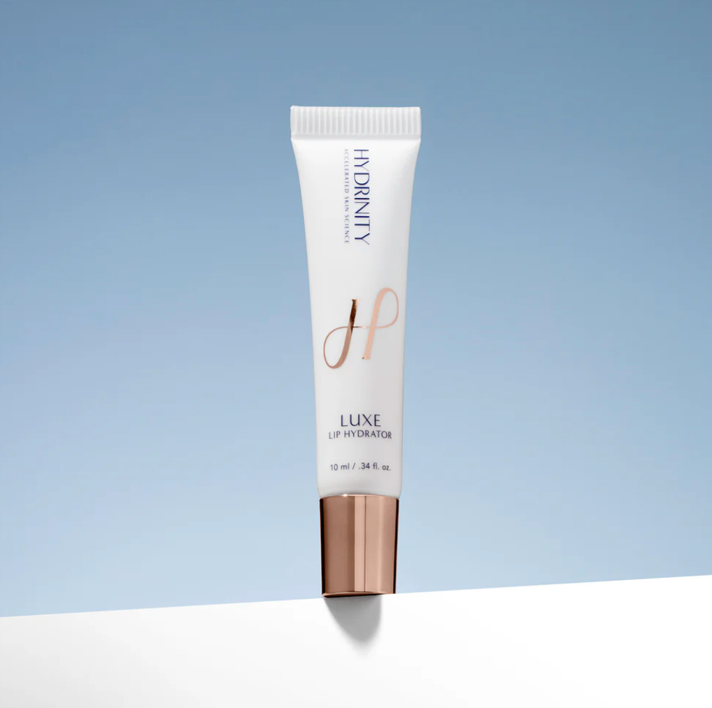 Hydrinity Luxe Lip Hydrator with Blue Background Product Photo