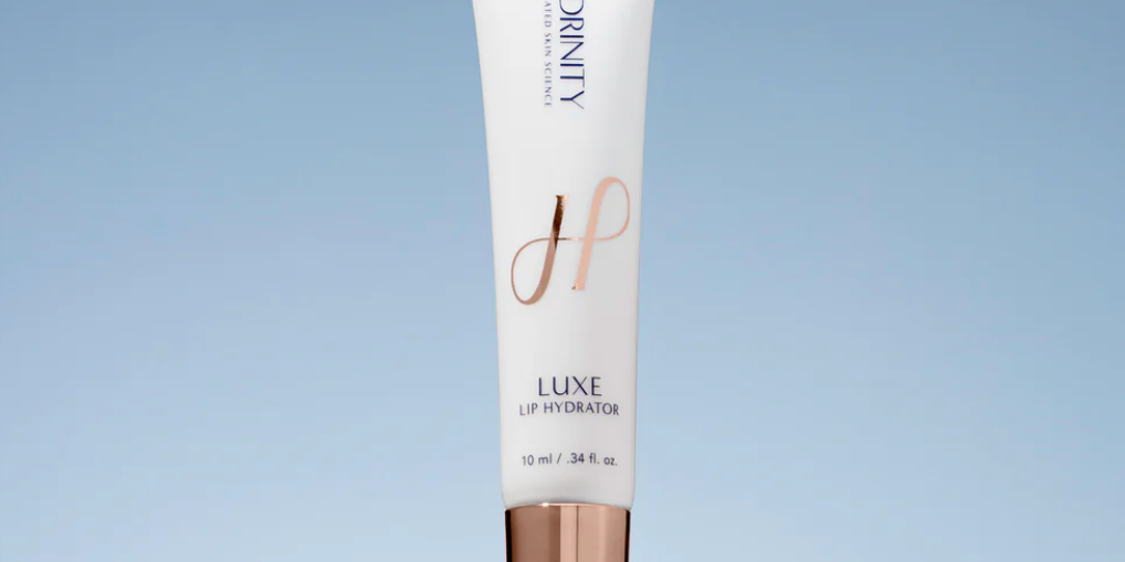 Hydrinity Luxe Lip Hydrator with Blue Background Product Photo