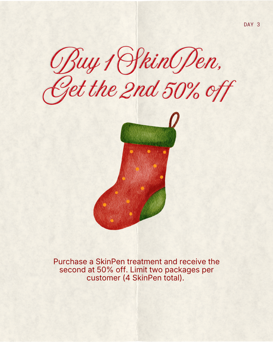 Day 3 - Buy 1 SkinPen, Get the 2nd 50% Off