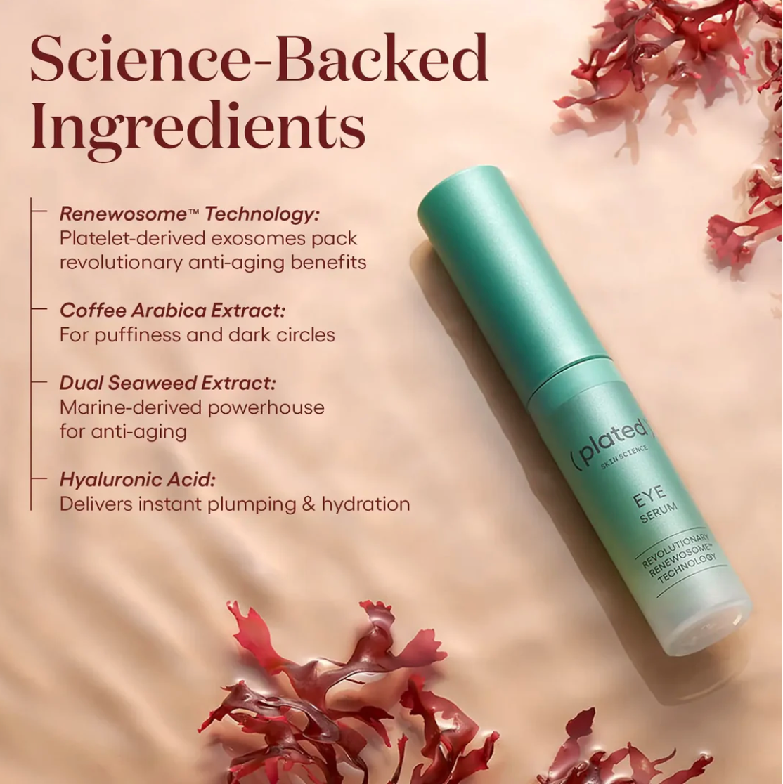 Plated Skincare - Eye Serum – Aloha Med Spa Plated Skincare - Eye Serum – Aloha Med Spa